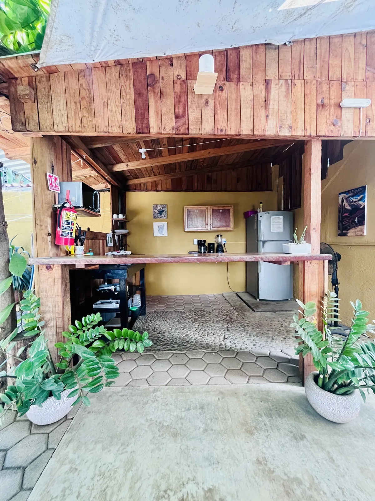 Cocina exterior de madera en Palmar